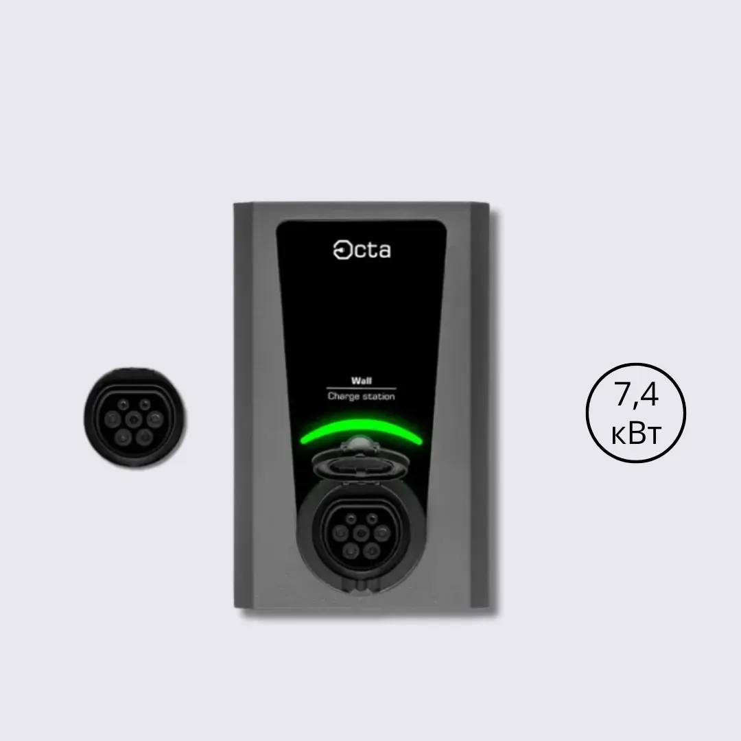 Зарядна станція Wall Octa Energy 32А 230В 7,4 кВт з роз'ємом Socket Type 2