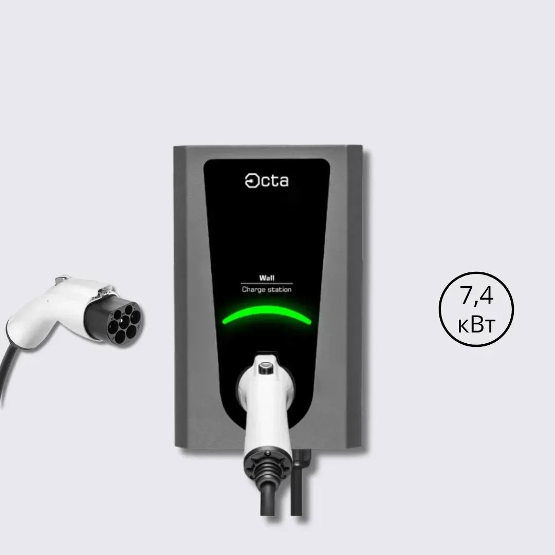 Зарядна станція Wall Octa Energy 32А 230В   7,4 кВт з роз'ємом Тype GBT, з кабелем 5м